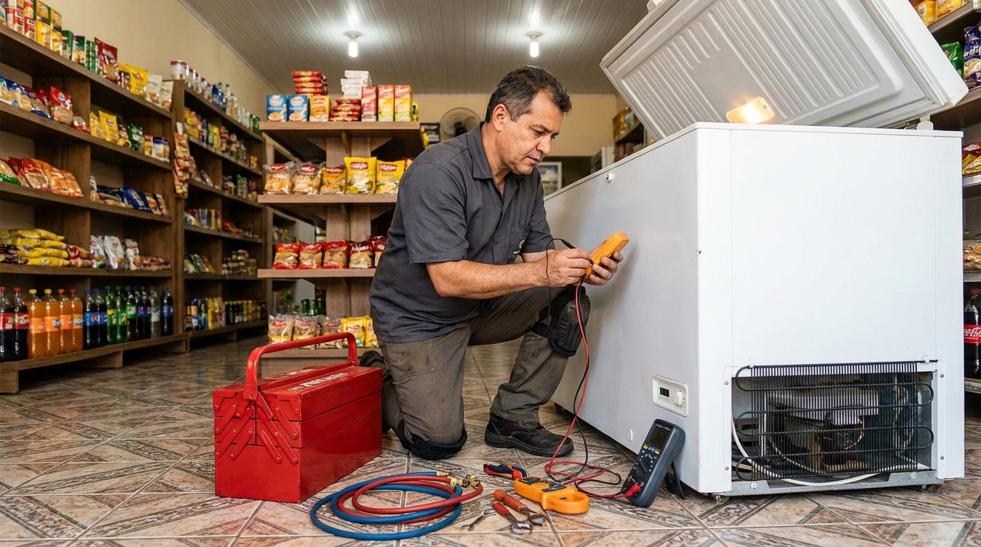 Ajuste de Temperatura do Freezer em Serra‑ES